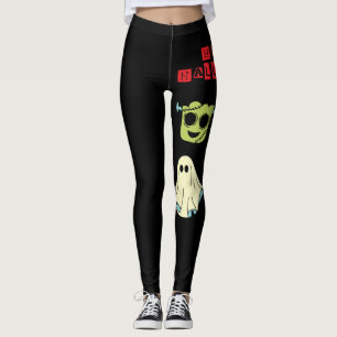 Weelderige Gelukkige Halloween Geest Monster Leggi Leggings