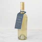 Weelderige gloed Bewaar de datum fles Label (Schuin)