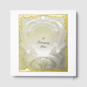 Weelderige Goud Motief Atelier  Gastenboek (Achterkant)