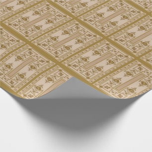 weelderige gouden barokprint cadeaupapier