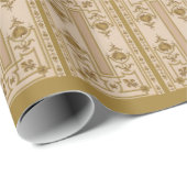 weelderige gouden barokprint cadeaupapier (Rol Hoek)