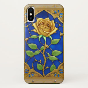 Weelderige Gouden Roos Kunstwerk Case-Mate iPhone Case