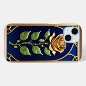 Weelderige Gouden Roos Kunstwerk Case-Mate iPhone Case (Achterkant (horizontaal))