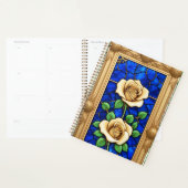 Weelderige Gouden Roos Kunstwerk Planner (Display)