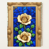Weelderige Gouden Roos Kunstwerk Planner (Achterkant)