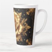 Weelderige Gouden Roos Latte Mok (Rechts)