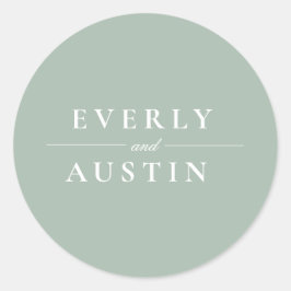 weelderige groen bruiloft Sticker