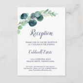 Weelderige groene beplanting en eucalyptus ontvang informatiekaartje (Voorkant)