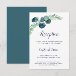 Weelderige groene beplanting en eucalyptus ontvang informatiekaartje