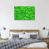 Weelderige Groene Bladeren Canvas Afdruk (Insitu (Slaapkamer))