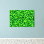 Weelderige Groene Bladeren Canvas Afdruk (Insitu (Houten vloer))