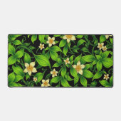 Weelderige groene bloemenpatroon illustratie bureaumat (Voorkant)