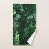 Weelderige groene tropische bladeren handdoek (Handdoek)