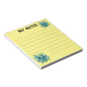 Weelderige groene tropische bladeren notitieblok (Schuin)