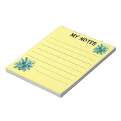 Weelderige groene tropische bladeren notitieblok (Linkerzijde)