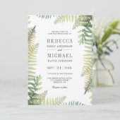 Weelderige groene varens Foto Alles in één QR-code Kaart (Staand voorkant)