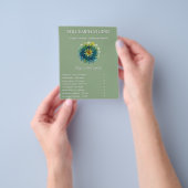 Weelderige Harmonie | Blad Mandala Flyer (Hand)