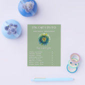 Weelderige Harmonie | Blad Mandala Flyer (Enkel)