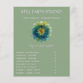 Weelderige Harmonie | Blad Mandala Flyer (Voorkant)