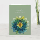 Weelderige Harmonie | Blad Mandala Kaart (Achterkant)
