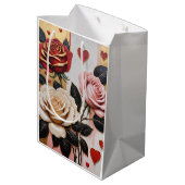 Weelderige harten en Rozen Medium Cadeauzakje (Achterkant Gekanteld)