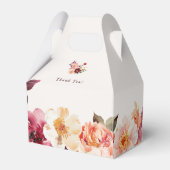 Weelderige Herfst Bloemen Huwelijk Favoriete Dozen Bedankdoosjes (Achterkant)