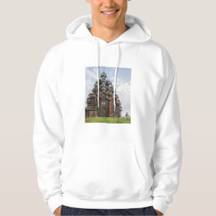 Weelderige houten kerk, Rusland Hoodie