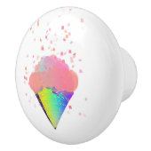 WEELDERIGE IJSKEGEL KERAMISCHE KNOP (Rechts)