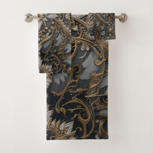 weelderige kantfusie bad handdoek (Insitu)