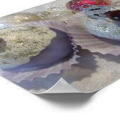 Weelderige Kerst Cupcakes Poster (Hoek)