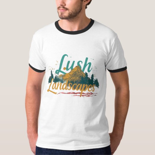 weelderige landschappen t-shirt (Voorkant)