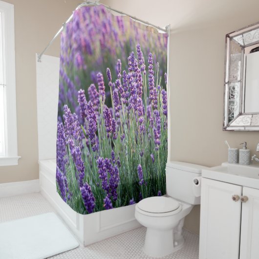 Weelderige lavendel douchegordijn (In situ)