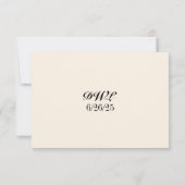 Weelderige Lily QR Code RSVP Kaart (Achterkant)