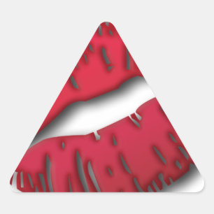 weelderige lippen sticker
