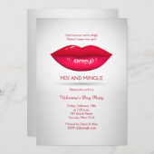 Weelderige Lippen Uitnodiging (Voorkant / Achterkant)