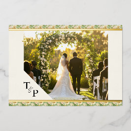 Weelderige Luxe, Tiger Lily & Mint, Bedankt, Folie Uitnodiging