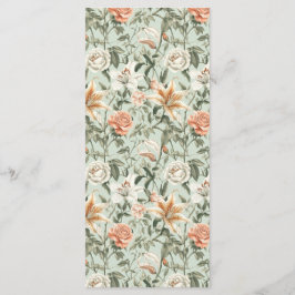 Weelderige luxe, tijgerlelie en munt, plat menu