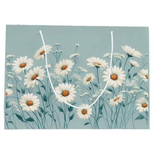 Weelderige Madeliefjes Groot Cadeauzakje (Achterkant)