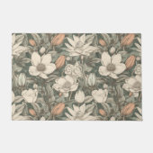 Weelderige  Magnolia Floral Botanical Deurmat (Voorkant)