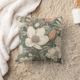 Weelderige  Magnolia Floral Botanical Kussen
