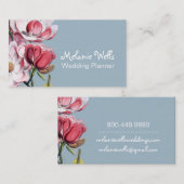 Weelderige Magnolia's Weddingplanner met grillig t Visitekaartje (Voorkant / Achterkant)