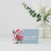 Weelderige Magnolia's Weddingplanner met grillig t Visitekaartje (Staand voorkant)