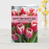 Weelderige Moederdagwensenkaart Kaart (Gele Bloem)