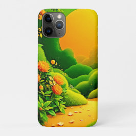 Weelderige Oranje tuinkunst Case-Mate iPhone Case