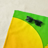 Weelderige Oranje tuinkunst Strandlaken (In situ)