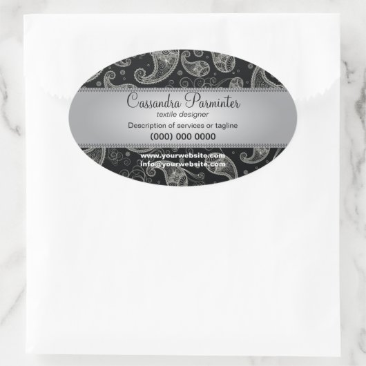 Weelderige Paisley Promotionele Stickers (Tas)