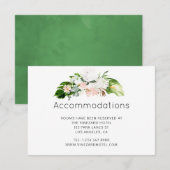 Weelderige paradijs tropische bruiloft accommodati informatiekaartje (Voorkant / Achterkant)