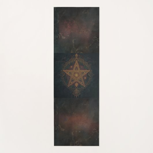 Weelderige Pentagram Yogamat (Voorkant)