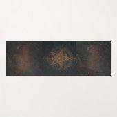 Weelderige Pentagram Yogamat (Voorkant (horizontaal))