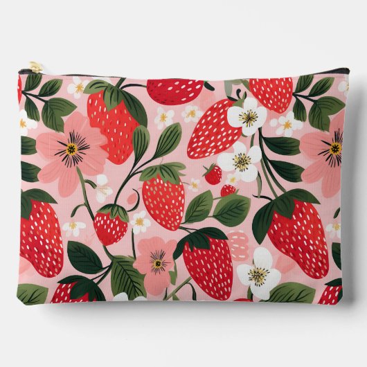 Weelderige rode bessen en bloesems etui (Voorkant)